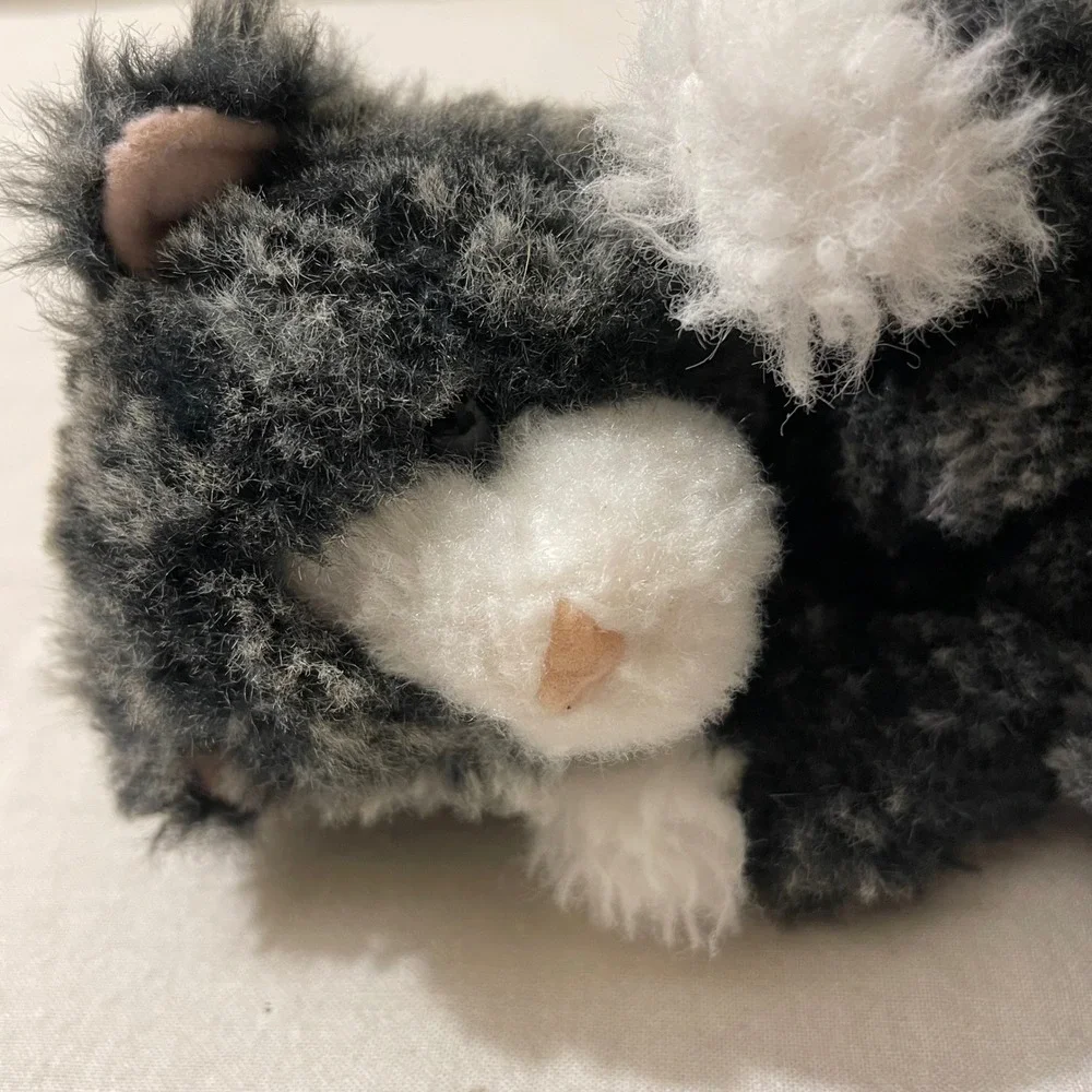 Douglas Plush Kitten Stuffed‎ Animal Gray White Kitten Toy Kids Cat
